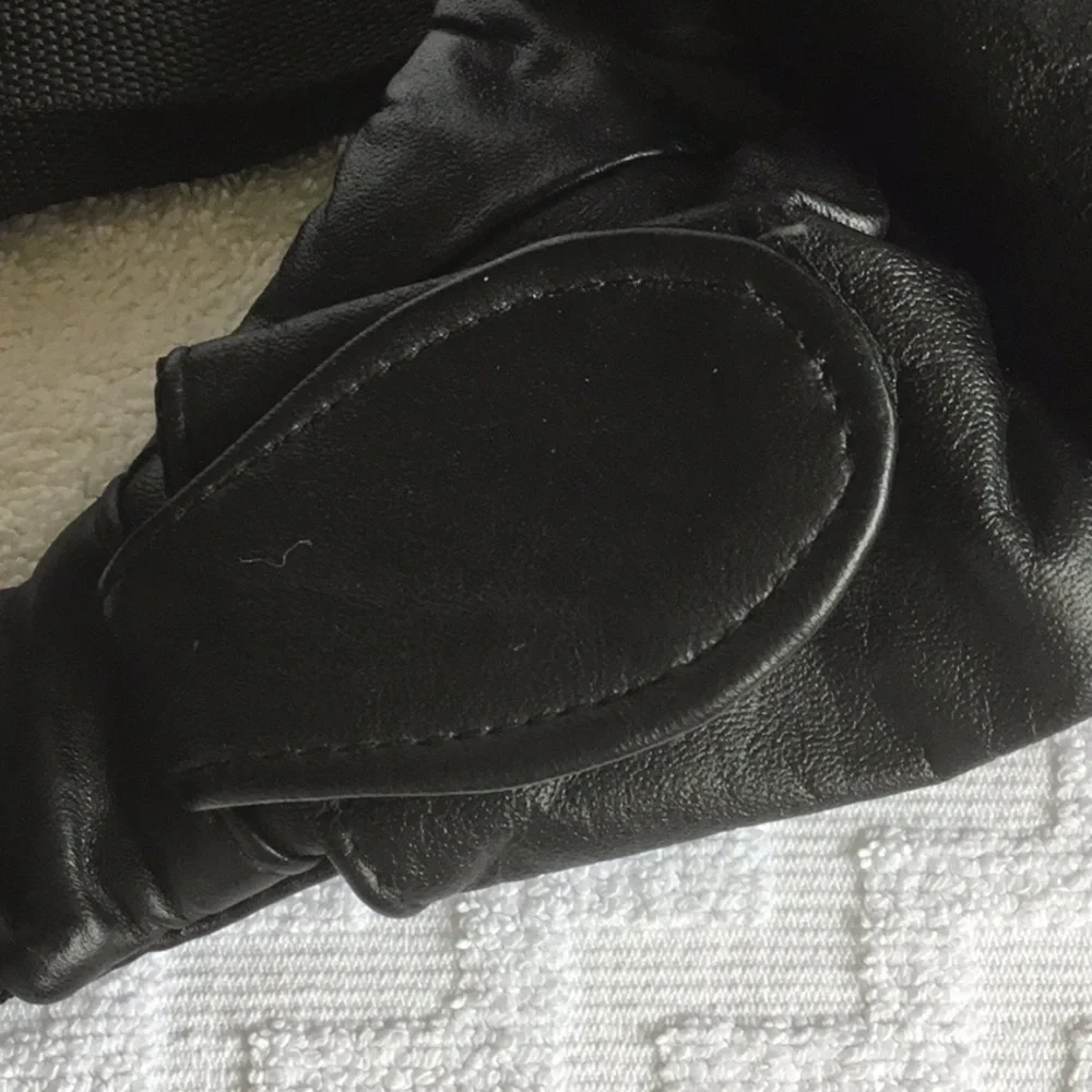 Black Leather Crossbody Bag